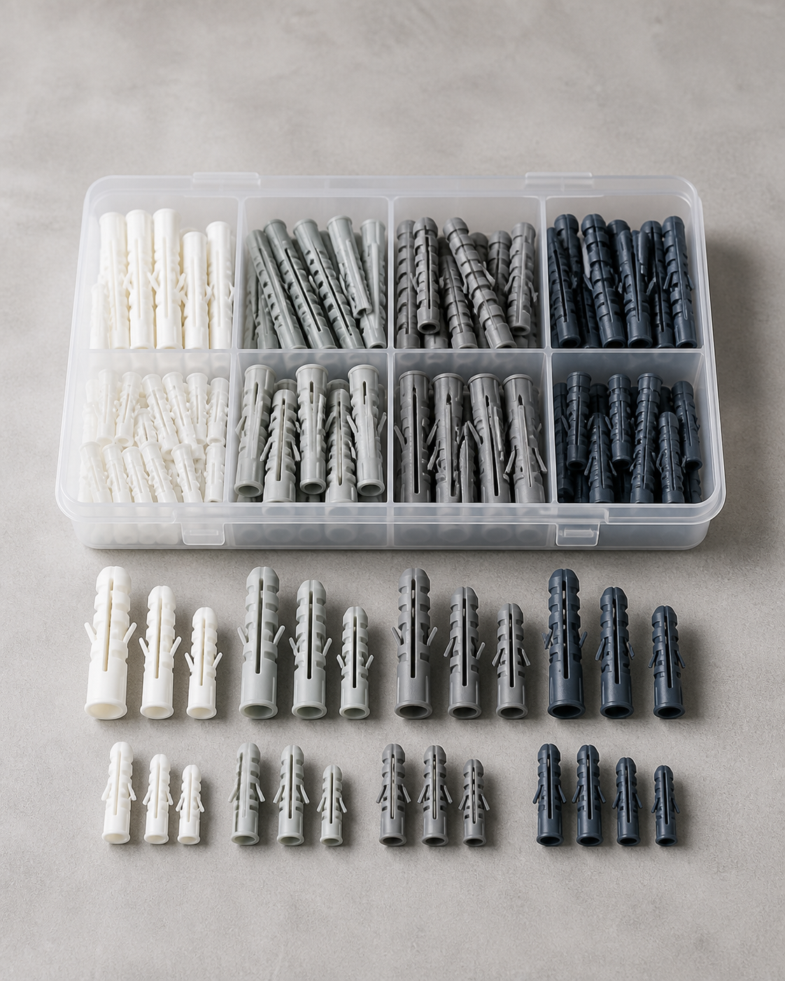 Delikli Duvar Dübeli (Plastik, 500 Adet)